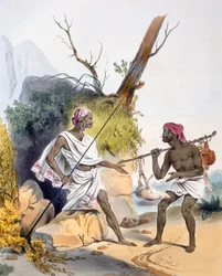 Un ladrón emboscando a un transeúnte, 1827-35